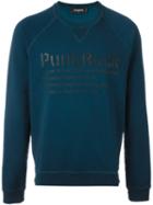 Dsquared2 Punk Rock Print Sweatshirt, Men's, Size: Xl, Blue, Cotton