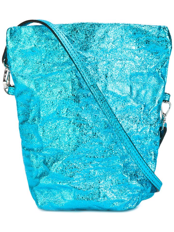 Zilla Small Shoulder Bag, Women's, Blue, Leather