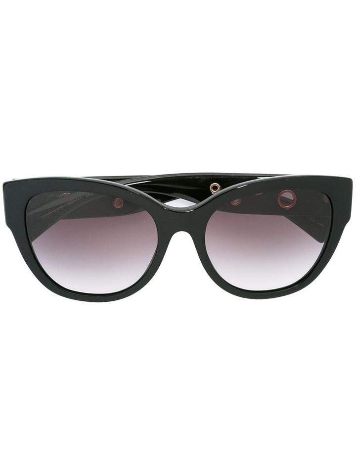 Versace Eyelet Detail Sunglasses, Women's, Black, Acetate/metal