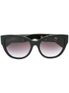 Versace Eyelet Detail Sunglasses, Women's, Black, Acetate/metal