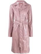 Rains Belted Raincoat - Pink