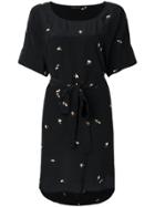 Stine Goya Bee Print Belt Dress - Black