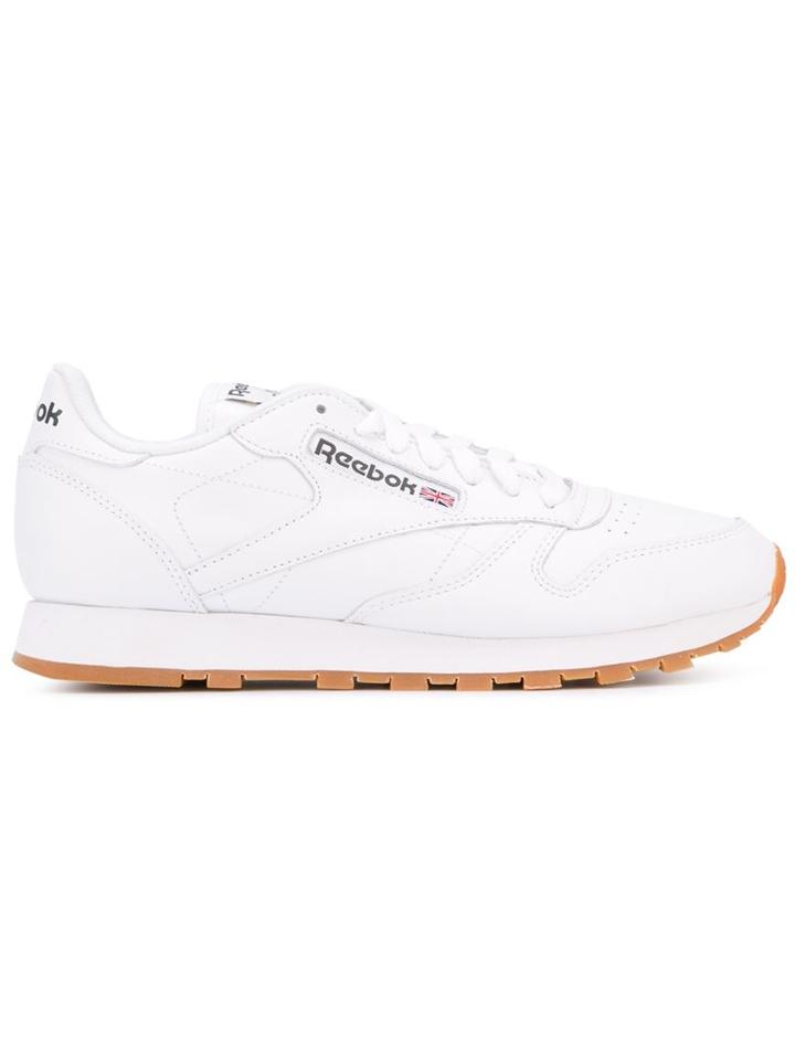 Reebok Classic Sneakers, Adult Unisex, Size: 7.5, White, Leather/cotton/rubber
