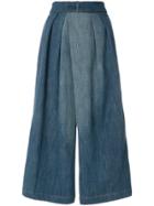 Loewe Culotte Denim Trousers - Blue