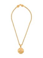 Chanel Pre-owned Chanel Vintage Cc Logos Gold Chain Pendant Necklace