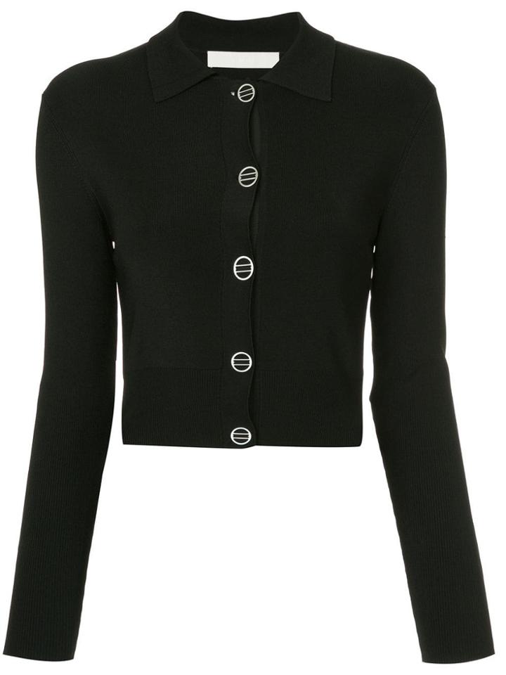 Dion Lee Cropped Cardigan - Black