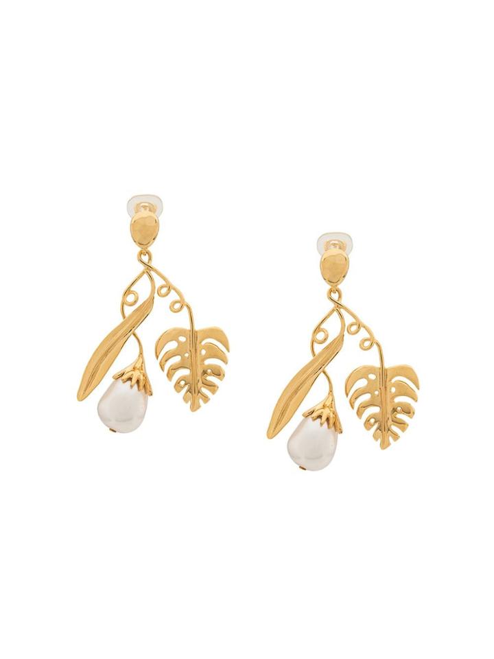 Aurelie Bidermann Grigri Drop Earrings - Gold