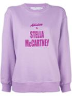 Adidas By Stella Mccartney Logo Yoga Sweatshirt, Women's, Size: Small, Pink/purple, Cotton/polyester