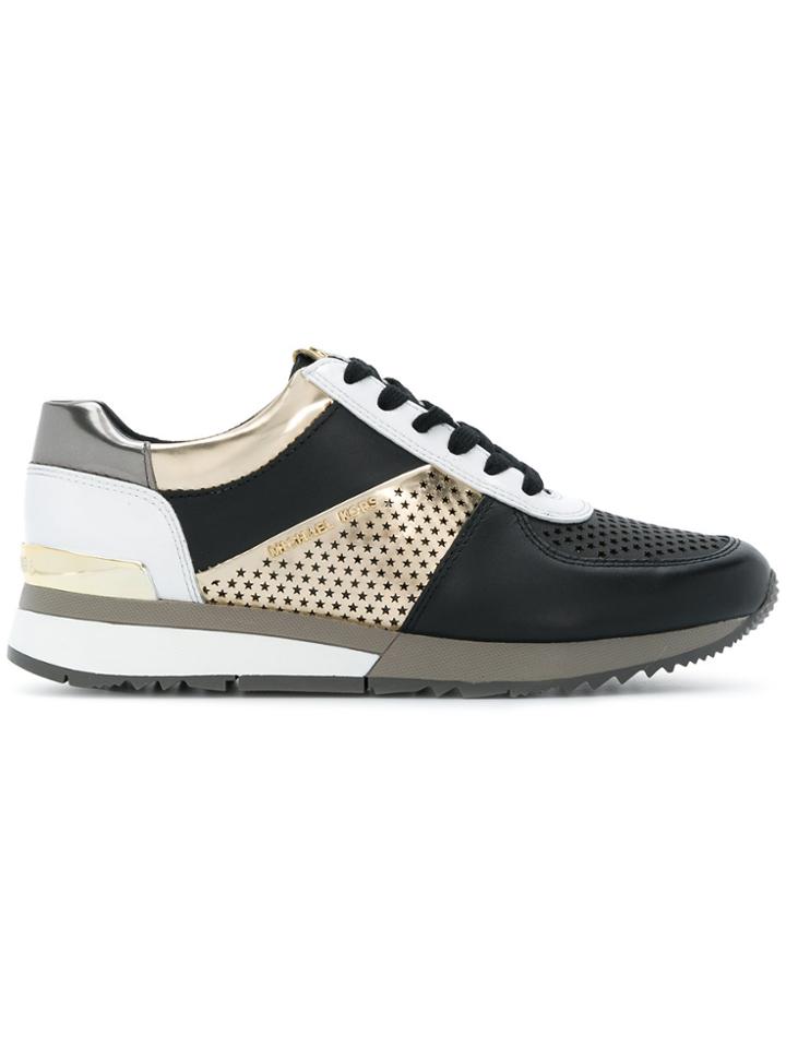 Michael Michael Kors Star Perforated Sneakers - Black