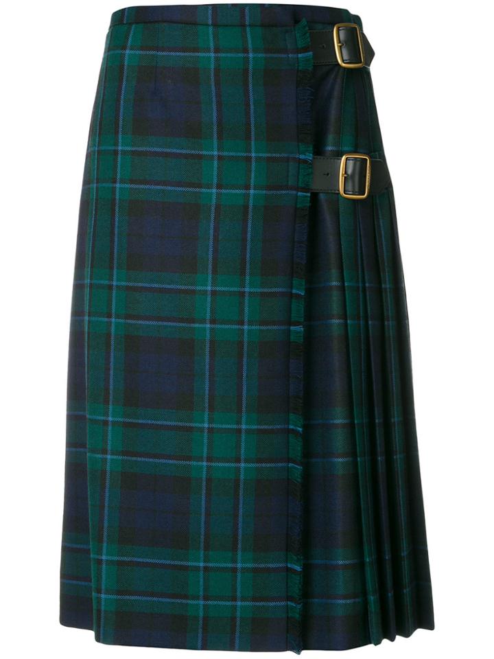 Burberry Tartan Kilt - Green