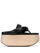 Jil Sander Platform Clog Sandals - Black