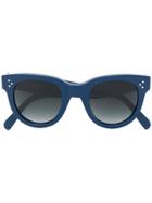 Céline Eyewear Oversized Cat-eye Sunglasses - Blue