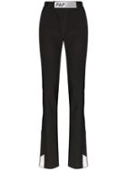 Filles A Papa Tailored Logo Patch Trousers - Black