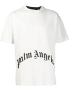 Palm Angels Two Tone Printed T-shirt - White