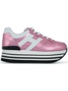 Hogan Logo Lace-up Sneakers - Pink