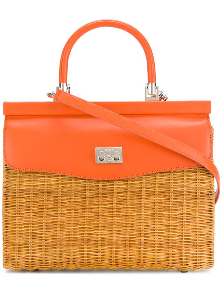Rodo Basket Tote Bag - Yellow & Orange