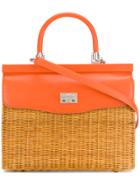 Rodo Basket Tote Bag - Yellow & Orange