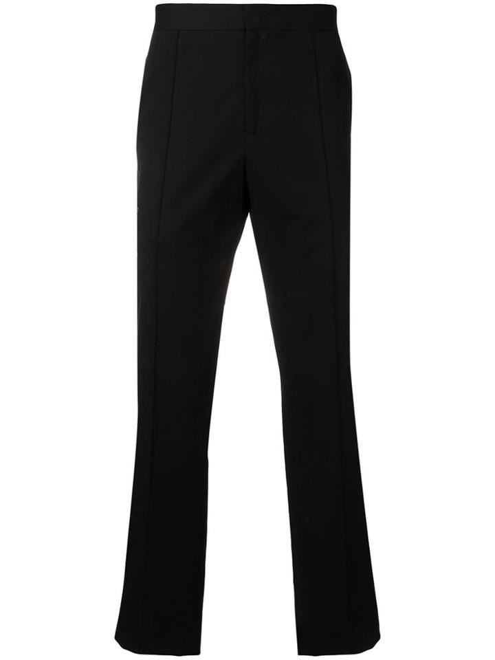 Yang Li Zipped Pocket Straight Trousers - Black