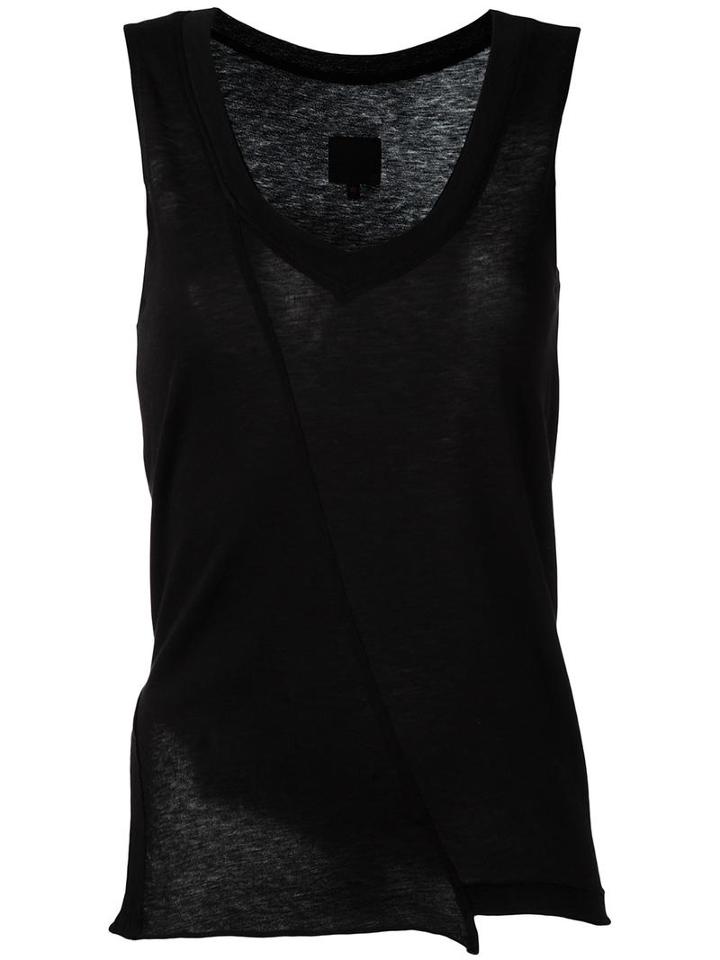 Rta Wrap Detail Vest, Women's, Size: Xs, Black, Cotton/cashmere