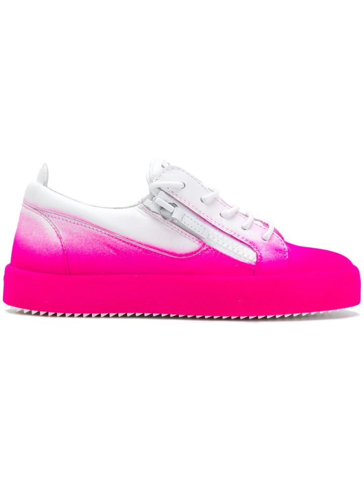 Giuseppe Zanotti Design May London Bicolour Sneakers - Pink & Purple