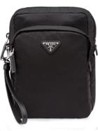 Prada Saffiano Messenger Bag - Black