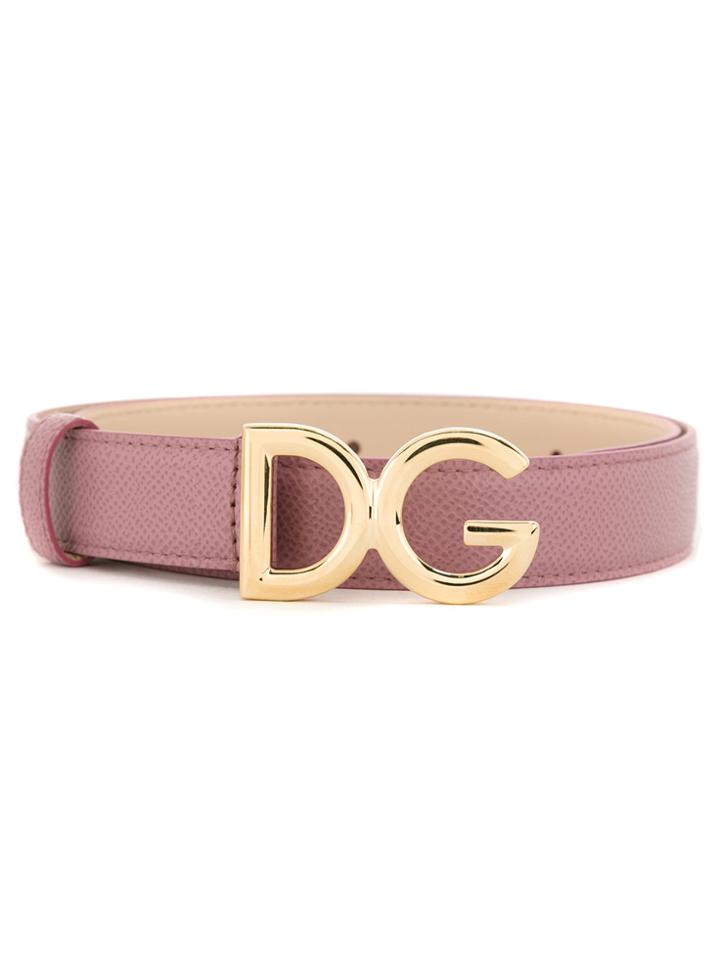 Dolce & Gabbana Buckle Belt - Pink & Purple