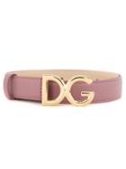 Dolce & Gabbana Buckle Belt - Pink & Purple