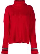 Tommy Hilfiger Ribbed Knit Sweater - Red