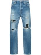 H Beauty & Youth Ripped Straight Leg Jeans - Blue