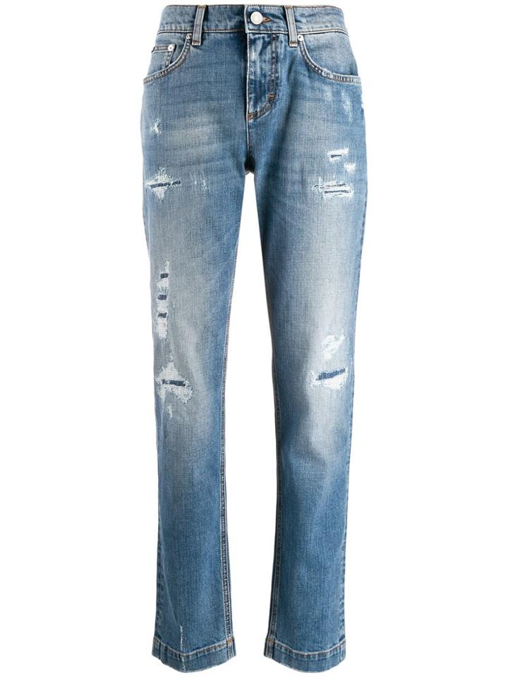 Dolce & Gabbana Boyfriend Fit Stretch Jeans - Blue