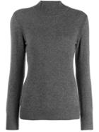 Alberta Ferretti Funnel Neck Jumper - Grey