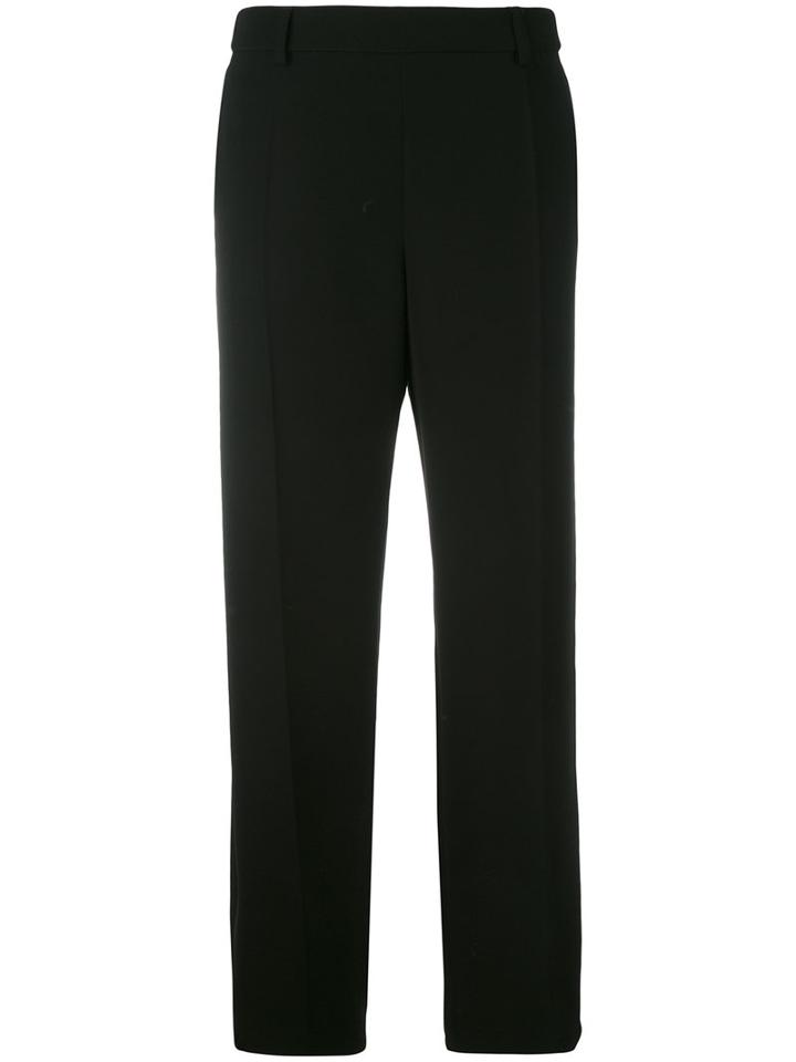 Giorgio Armani - Straight-leg Trousers - Women - Polyester/acetate/cupro - 50, Black, Polyester/acetate/cupro