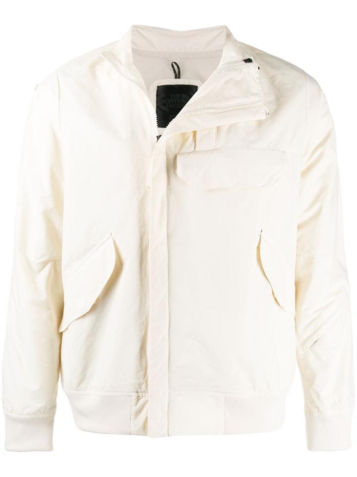 The North Face High Neck Bomber Jacket - White