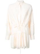 Iro Layered Shirt Dress - Pink & Purple