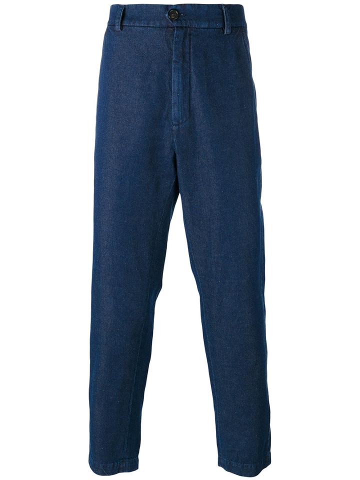 Société Anonyme Summer Weekend Denim Trousers, Men's, Size: 48, Blue, Cotton