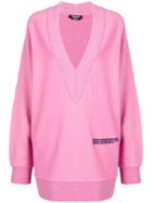 Calvin Klein 205w39nyc Oversized V-neck Sweatshirt - Pink