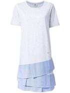 Sonia By Sonia Rykiel Layered T-shirt Dress, Women's, Size: Large, Grey, Cotton