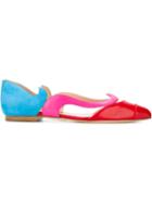 Paula Cademartori Lucien Ballerinas, Women's, Size: 36, Blue, Suede/leather/rayon/leather