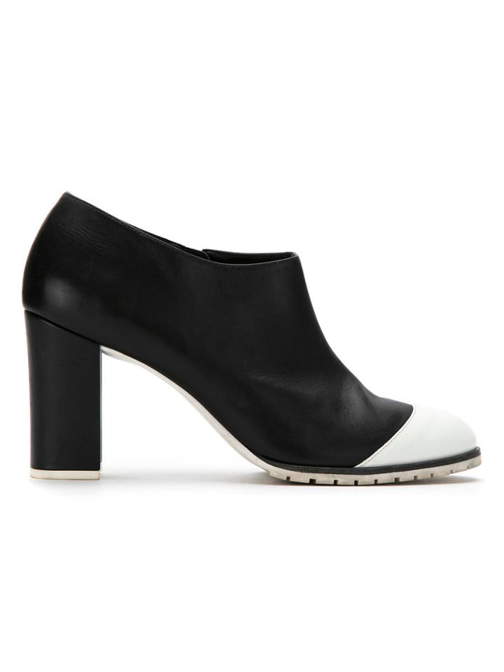 Mara Mac Leather Panelled Boots - Black
