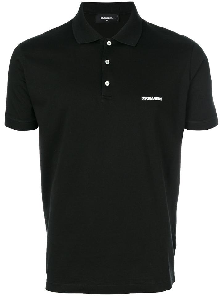 Dsquared2 - Basic Polo Shirt - Men - Cotton - M, Black, Cotton
