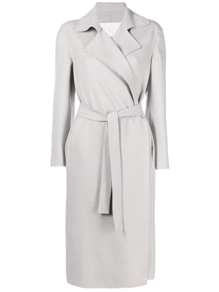 Fabiana Filippi Belted Trench Coat - Grey