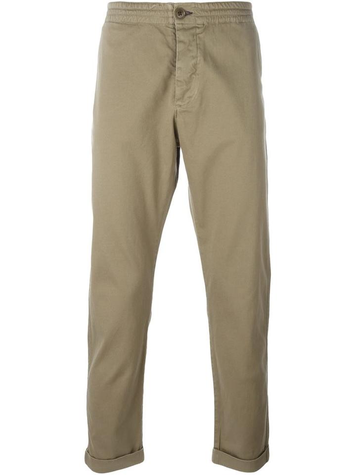 Paul Smith Jeans Slim Fit Trousers, Men's, Size: 31, Green, Cotton/spandex/elastane