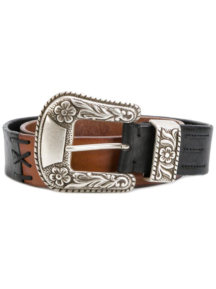 Golden Goose Deluxe Brand Embellished Buckled Belt - Black