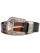 Golden Goose Deluxe Brand Embellished Buckled Belt - Black
