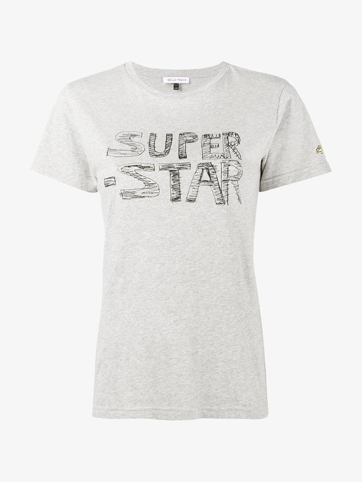 Bella Freud Super Star T-shirt, Women's, Size: Medium, Grey, Cotton