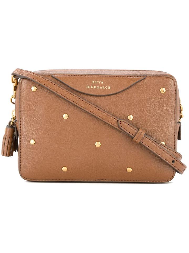 Anya Hindmarch Double Zip Wallet Crossbody Bag - Brown
