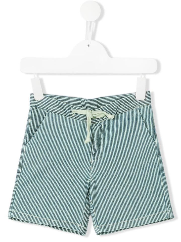 Knot - Earth Stripes Shorts - Kids - Cotton/spandex/elastane - 12 Yrs, Green