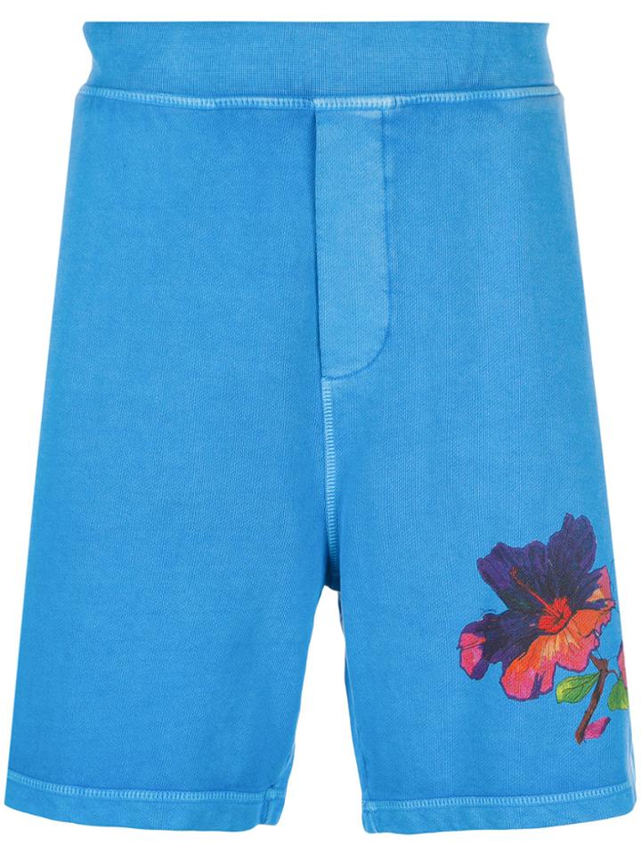 Dsquared2 Hawaiian Shorts - Blue