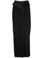 Alexander Wang Tuxedo Wrap Skirt - Black