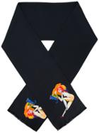 Paul Smith Model Print Scarf, Men's, Blue, Silk